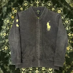 ポロラルフローレン キッズ ビックポニー ニットジップアップ