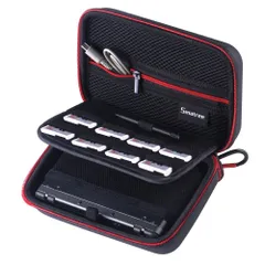 【特価商品】New 2DS ニンテンドー LL/New3DS/New3DSLL/3DS/3DSLL/DSi及びGPD Smatree WIN対応収納ケース（黒赤）