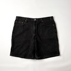 Levi's 550 ブラックデニム ショートパンツ W34 usa製 - メルカリ