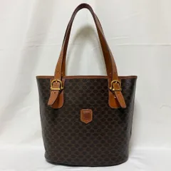 CELINE セリーヌ トートバッグ マカダム PVC ブラウン M94 良品