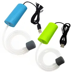 MIMIA USB 給電式 エアーポンプ ２個セット 釣り ぶくぶく ポンプ 生かし 釣り酸素ポンプ エビ活かし 生き餌 バッカン バケツ のサムネイル