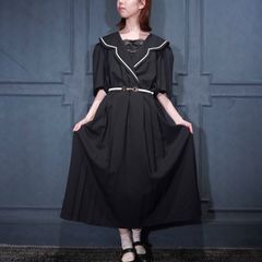 Riu Collar ponte short dress color black - メルカリ
