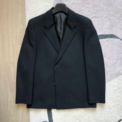 T19015 美品 レインメーカー 21SS 1Bノーカラージャケット 黒5 T19015 美品 レインメーカー 21SS 1Bノーカラージャケット 黒5 - メルカリ