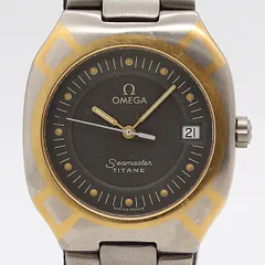 良品 稼働 保/箱付 オメガ シーマスター ポラリス チタン 120ｍ QZ グレー文字盤 デイト メンズ腕時計 0026400 5BJT ABC23869 TAMのサムネイル