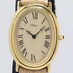 美品 稼働 保箱付 オブレイ 821008.3-J4 QZ アイボリー文字盤 レディース腕時計 2550000 5ERY NAM ABC23902のサムネイル