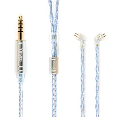 新品 Yinyoo イヤモニ アップグレードケーブル 2pin TFZ 4.4mm YYX4849 銀メッキ線 16芯 ヘッドフォン リケーブル 5極 バランス イヤホン リケーブル hi-fiオーディオ イヤフォン ケーブル bl03/a8/bl05/bl0のサムネイル