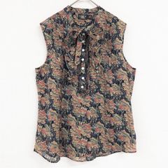 美品 ロイスクレヨン 花柄コットンレースブラウス サイズM*OD300 