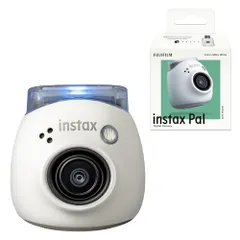 富士フイルム(FUJIFILM) 手のひらサイズカメラ チェキ INSTAX Pal ミルキーホワイト 広角レンズ マルチフォーマット INS PAL WHITEt 7acafbe8