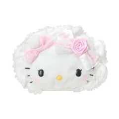 新品 サンリオ(SANRIO) フェイス形ポーチ（ホワイトフリル） ハローキティ 対象年齢3才以上 011541