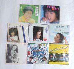 レコードまとめ売り④】 シングルレコード邦楽8枚セット 状態いろいろ