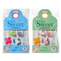 新品 プラス 指サック メクリッコSweet フラワー1 Sサイズ+フラワー2 Mサイズセットのサムネイル