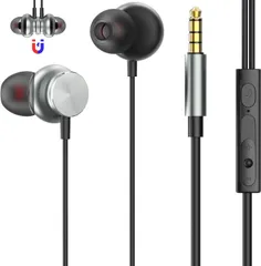 【人気商品】有線イヤホン 3.5mmジャック HIFI音質 音量調整 重低音 ノイズキャンセリング イヤホン マイク付き 通話可能 ハイレゾ クリア通話 音量調節 ステレオイヤフォン ヘッドホン