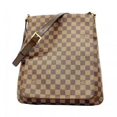 美品】ルイヴィトン N51302 ミュゼット ダミエ LV 茶系 PCV 革 - メルカリ