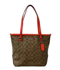 美品 コーチ トートバッグ ショルダーバッグ 肩掛け シグネチャー F58294 レディース COACH