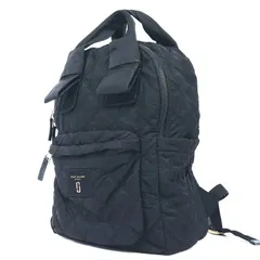 MARC JACOBS マークジェイコブス リュック バックパック 黒 ブラック ナイロン キルティング 2way JJロゴ A4収納可 大容量 軽量 レディース ゴールド金具 通勤 通学 マザーズバッグ 旅行 お出かけ デイリー 丈夫 背負いやすい マチ広