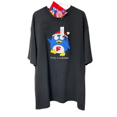 【新品】ドンペン にしむらゆうじ サガラ刺繍 Tシャツ ドンキホーテ 限定 コラボ ブラック 黒 もこもこ パイル 公式 グッズ 完売品 レア 半袖 トップス カットソーのサムネイル