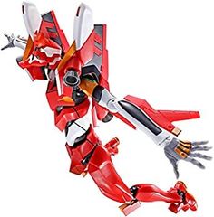 [중고] [매우 좋은] ROBOT혼 에반게리온 [SIDE EVA] 에반게리온 2호기+S형 장비-신극장판- 약 170mm ABS&PVC제 도장이 끝난 가동 피규어
