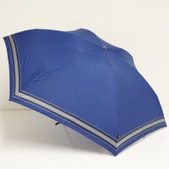 CELINE セリーヌマカダム折りたたみ傘 青 ロゴ入り usedこれからの季節