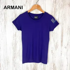 00s EMPORIO ARMANI EA7 エンポリオアルマーニ イーエーゼブン ロゴスタッズ Tシャツ パープル y2kのサムネイル
