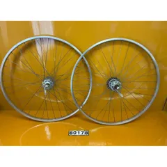 80178 中古 丸石サイクル バルボア 自転車 当時物 ホイール 前後 錆ありのサムネイル