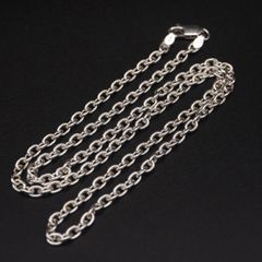 ノーブランド ペーパーチェーン 50cm 新品未使用⭕️ シルバー925 銀 