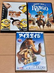 괴도 그루의 미니언 대탈주 랑고 아이스 에이지 DVD 3개 세트