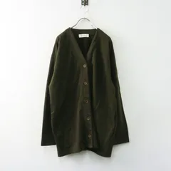 サラウェア Sarahwear コットンスウェットVネックカーディガン one size＼カーキ 羽織り 裏毛【2400014981902】のサムネイル