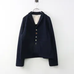 美品 2024AW パラスパレス PAL'LAS PALACE 縮絨ウール ショールカラージャケット 2 インディゴ ネイビー┃上着【2400014986495】のサムネイル