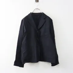 マーガレットハウエル MARGARET HOWELL LINEN HOPSACK リネン3Bテーラードジャケット 3＼ブラック 羽織り【2400014981933】のサムネイル