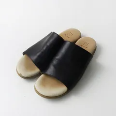 キュー que レザーサンダル 24cm＼ブラック シューズ 靴【2400014988000】のサムネイル