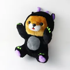 美品 豆しば三兄弟 ゆるドラゴン BIG ぬいぐるみ＼ブラック【2400014988031】のサムネイル
