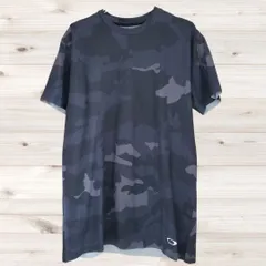 B2200 オークリー Oakley Tシャツ 半袖 カットソー(L) 迷彩 総柄 プリントロゴ文字 Uネック ノーカラーのサムネイル