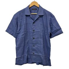 ISSEY MIYAKE WHITE LABEL コットンリネンシャツ 半袖 紺 - メルカリ