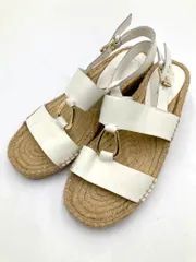 LAUREN RALPH LAUREN ローレンラルフローレン ストラップ ヒール サンダル size7 1/2/白 ■◆ レディースのサムネイル