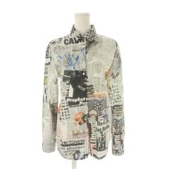 alice + olivia】アリスアンドオリビアペーパー柄シルクシャツS - メルカリ