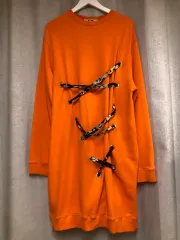 MSGM ミラノ エンブロイダリー レースアップ ロング スウェット ONE PIECE Mのサムネイル