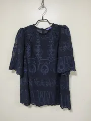 アナスイ ネイビー 刺繍 ブラウス 260526のサムネイル