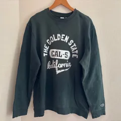 (^w^)b 【良配色】DISCUS ATHLETIC カレッジロゴプリント スウェット モスグリーン 緑　深緑 長袖　トップス　パーカー　トレーナー　プルオーバー　コットン　カジュアル　クルーネック　大きめ　ゆったり　メンズ　XLサイズ　OM12707ONのサムネイル