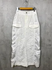 AULA AILA アウラアイラ ボタニカルレース レースコンビネーションストレート スカート size1/白 ■■ レディースのサムネイル