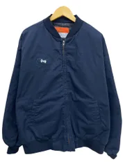 CINTAS (シンタス) 企業系 中綿ワークジャケット 裏地キルティング ワッペン 古着 677-20 2XL-R ネイビー メンズ/065のサムネイル