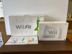 任天堂 Wii 本体 WiiFit バランスボード ソフト3本セット ジャンク