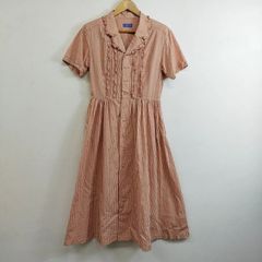 80s PAPAS パパス ジップアップ デニムジャケット ギンガムチェック