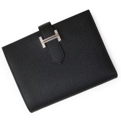 HERMES べアンコンパクト ノワールシルバー金具 新品未使用 2025年購入 