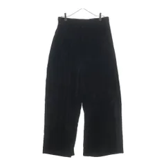 SHINYA KOZUKA (シンヤコズカ) 24AW DEAR BAGGY ディアー ベロア ジップアップ バギーパンツ ブラック 2302SK52のサムネイル