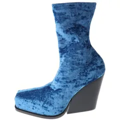 STELLA McCARTNEY (ステラマッカートニー) ベロアトゥスクエアヒール ブルー レディースのサムネイル