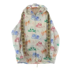 GUCCI (グッチ) ×DISNEY ディズニー キャラクタープリント ジップアップ ナイロンフーデッドジャケット マルチカラー 604029 ZADKHのサムネイル