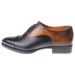 Santoni (サントーニ) ストレートチップ レザー ビジネスシューズ ドレスシューズ ブラウン 15143のサムネイル