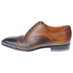 Santoni (サントーニ) ストレートチップ レザー ビジネスシューズ ドレスシューズ ブラウン 6365のサムネイル