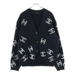 CHANEL (シャネル) ココボタン カーディガン ブラック カシミア #40 P72997K10494のサムネイル