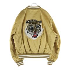 CELINE (셀린느) Tiger Satin Teddy Jacket 타이거 자수 새틴 테디 재킷 골드 2W866497M